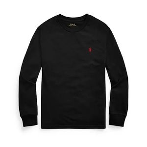 Boys Black Ralph Lauren Polo Long Sleeve Tshirt